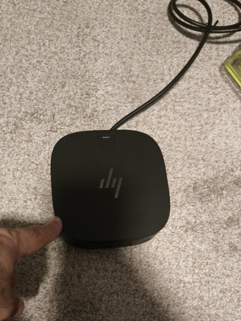 HP Black Compact  Dock with Integrated Cable